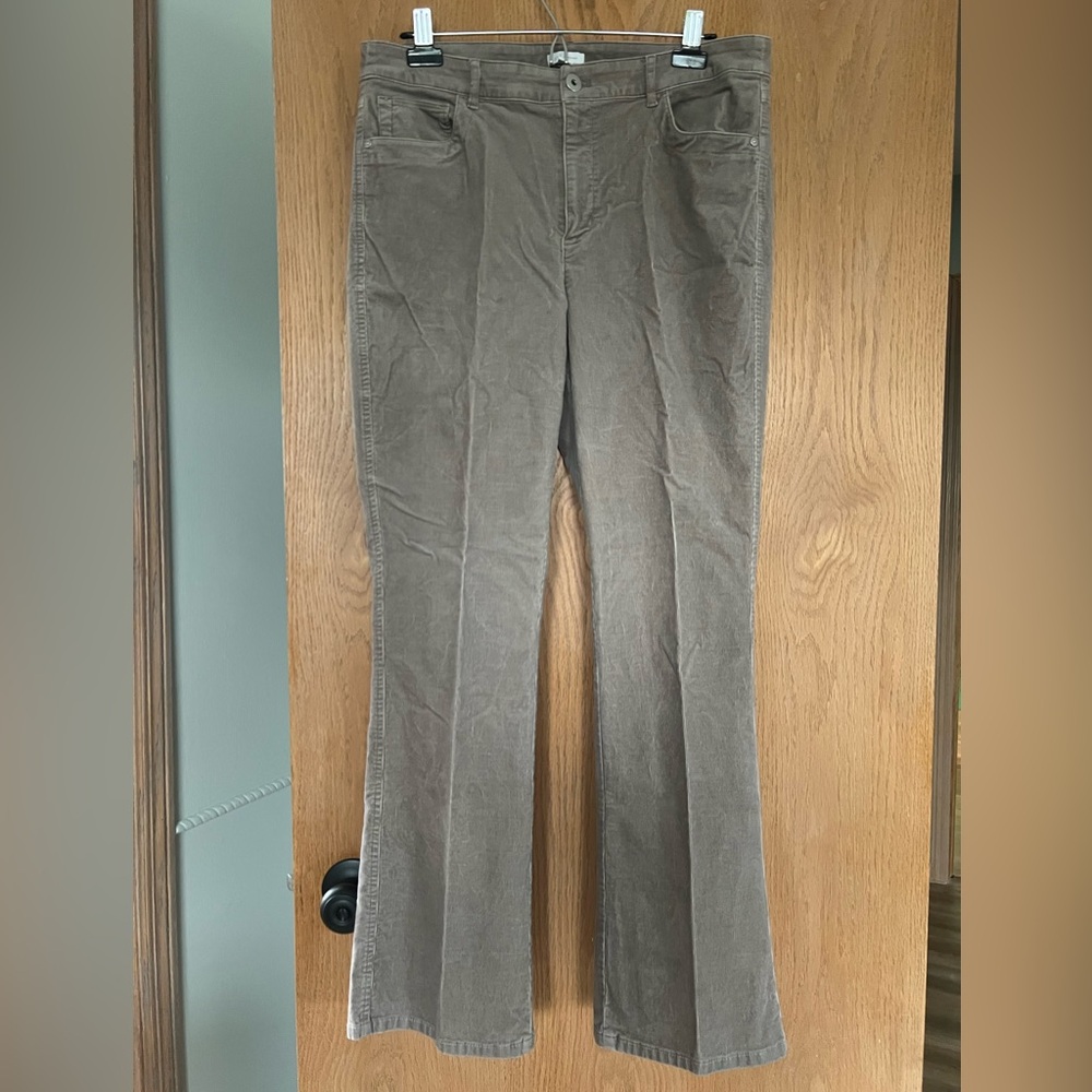 J Jill Gray Corduroy Pants size 12